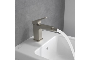 Смеситель для биде Villeroy & Boch Architectura Square никель, матовый (TVB12500100064) - 3