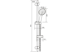 Душевой гарнитур Agger Breeze хром глянцевый - 3