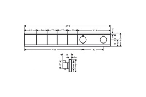 Смеситель для душа Hansgrohe RainSelect с термостатом шлифованный черный хром - 3