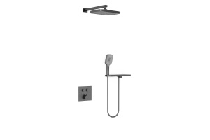 Душевой комплект Vincea с термостатом сталь