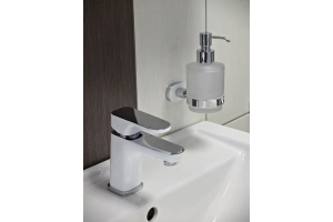 Дозатор для жидкого мыла Rav Slezak Yukon хром - белый - 2