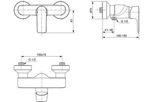 Смеситель для душа Ideal Standard Connect Air хром - 2