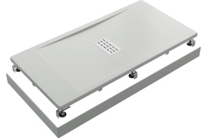 Поддон для душа Good Door Flow 100x70, с ножками и экраном - 2