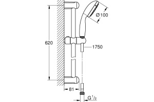 Душевой гарнитур Grohe Tempesta New 27924001 - 3