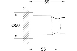 Настенный держатель Grohe Rainshower 27074LS0 - 2