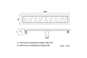 Душевой трап Gappo G86007-2 - 2