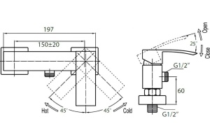 Смеситель Cezares Quattro C D-01 для душа - 2