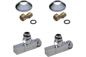 Комплект подключения для полотенцесушителя Terminus угловой