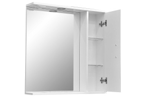 Зеркало-шкаф Stella Polar Концепт 70 R с подсветкой белый - 2