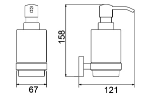 Дозатор Timo Saona 13039/17 золото матовое - 2