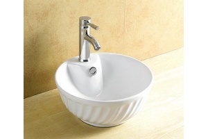 Раковина накладная CeramaLux N 40.5 см белый (9074) - 2