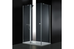 Душевой уголок Cezares Elena 120х90 хром стекло прозрачное