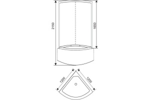 Душевая кабина Arcus AS-114 G - 2