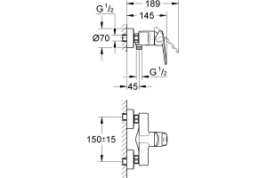 Смеситель Grohe Europlus II 33577002 для душа - 2