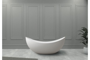 Ванна из искусственного камня Abber Stein 180х80 белый матовый - 2