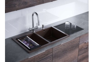 Мойка кухонная Omoikiri Bosen темный шоколад (4993840) - 2