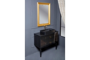 Тумба под раковину Armadi Art Vallessi Avangarde Piazza 100 черный - золото - 3