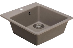 Мойка кухонная AQUATON Парма серый шелк - 2