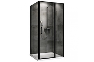 Душевой уголок Abber Sonnenstrand 100х90 черный, матовый (AG04100BS-S90B)