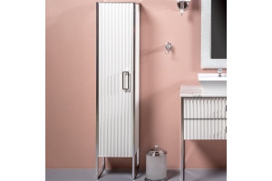 Шкаф-пенал Armadi Art Monaco L белый глянец - хром - 3