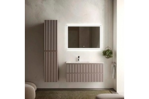 Тумба под раковину Sancos Snob R 100 левая темно-бежевая - 3