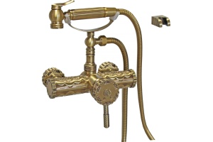 Гигиенический душ Zorg Antic A 122 BD-BR со смесителем, настенный держатель