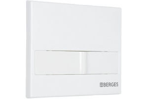 Кнопка смыва Berges Wasserhaus Novum L1 белый, глянец - 2