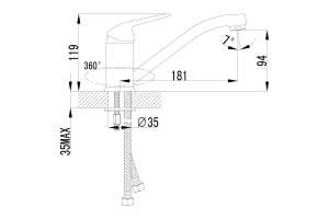 Смеситель для кухонной мойки Lemark plus Advance хром (LM1204C) - 2