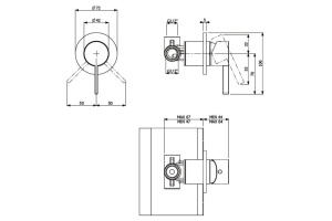 Смеситель для душа Villeroy & Boch Dawn черный, матовый (TVS106002000K5) - 3