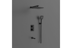 Душевой комплект Vincea Next с термостатом черный матовый - 2