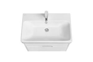 Тумба с раковиной Aquaton Оливия 70 белый матовый - 2