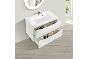 Тумба с раковиной Vincea Mia 80 белая - 2