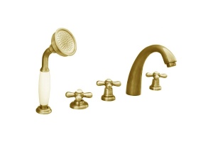 Смеситель на борт ванны Rav Slezak Morava золото
