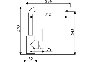 Смеситель Omoikiri Nakagawa 4994312 для кухонной мойки - 2