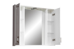 Зеркало-шкаф Stella Polar Кармела 90 с подсветкой белый - 3
