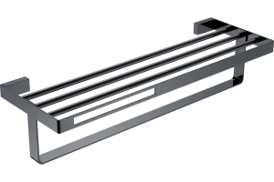 Полка для ванной Boheme Q shine gun metall (10947-SGM)