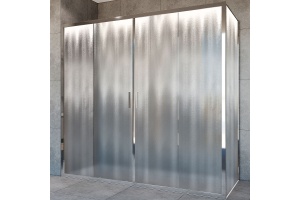 Душевой уголок Vincea Garda 190х80 хром стекло рифленое