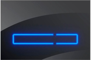 Кнопка смыва AM.PM Touch Pro черная глянцевая