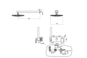 Душевой комплект Boheme Spectre золото (454-2-G) - 2