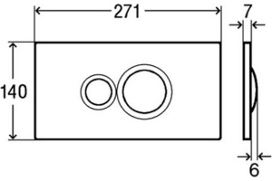 Кнопка смыва Viega  белый (596316) - 2