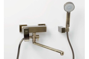 Смеситель Wasserkraft Exter 1602L универсальный, светлая бронза - 2