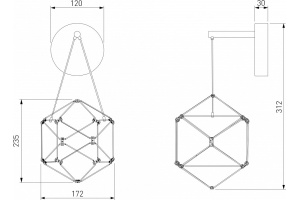 Бра Eurosvet Uma 90310/1 черный жемчуг - 2