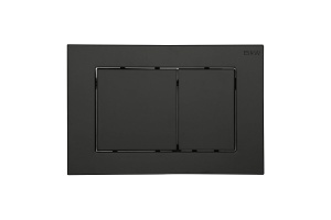 Кнопка смыва Black&White Universell черная матовая