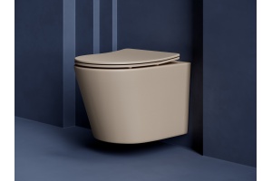 Унитаз подвесной Ceramica Nova Balearica Rimless CN6000MC капучино матовый - 2