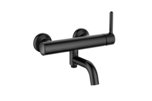 Смеситель для ванны и душа Cezares Eco черный, матовый (ECO-VD-NOP)