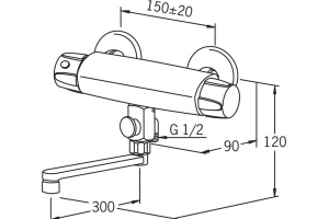 Смеситель для ванны Oras Optima new хром (7446X) - 2