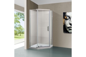 Душевой уголок Vincea Stresa VSP-1S900CL 90x90, профиль хром, стекло прозрачное