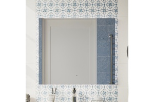 Зеркало DIWO Элиста 80 с подсветкой светодиодной, инфракрасный выключатель, прямоугольное