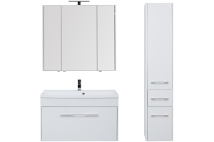 Тумба с раковиной Aquanet Августа 100 белая - 3