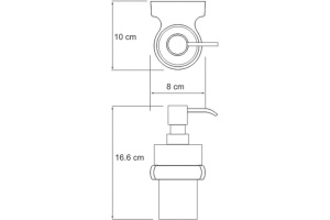 Дозатор для жидкого мыла WasserKRAFT Berkel хром - 3